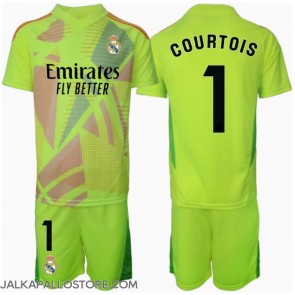 Real Madrid Thibaut Courtois #1 Maalivahti Kolmaspaita Lapsille 2024-25 Lyhythihainen (+ shortsit)